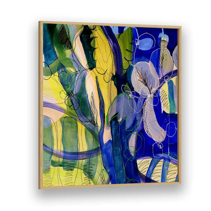 Vibrant WATER FLOWERS V, ABSTRACT PAINTINGS, perfect for enhancing contemporary living spaces with elegance.
