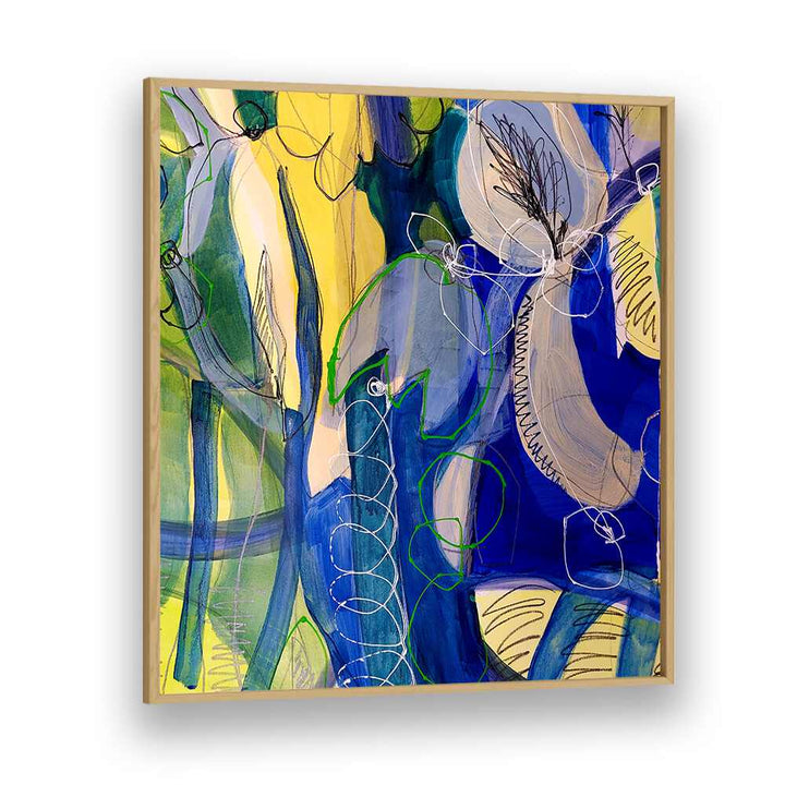 Sophisticated WATER FLOWERS VI, ABSTRACT PAINTINGS featuring vibrant colors and textures for your living space.