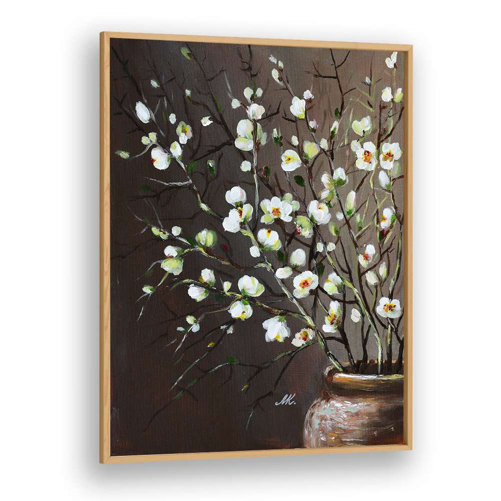 WHITE BLOSSOMS IN VASE