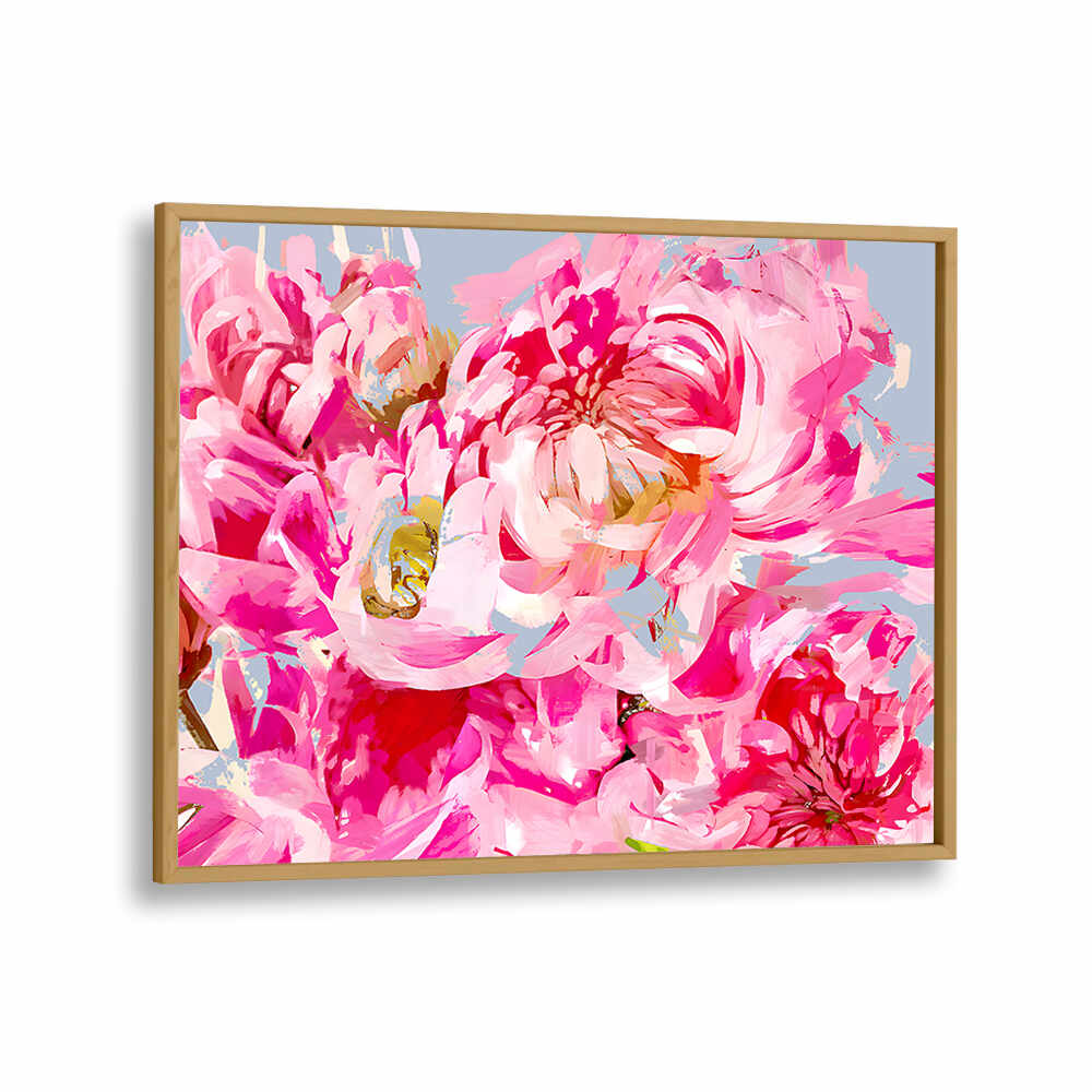 WILD PINK PEONIE , FLORAL FLOWER PAINTINGS