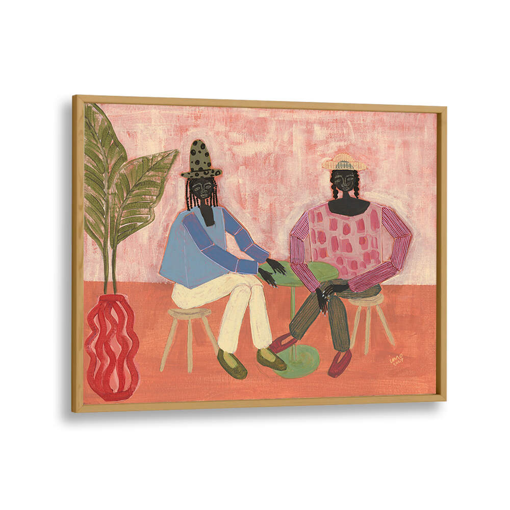 WITH A FRIEND , PORTRAITS & FIGURATIVE ILLUSTRATIONS