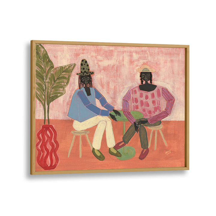 WITH A FRIEND , PORTRAITS & FIGURATIVE ILLUSTRATIONS