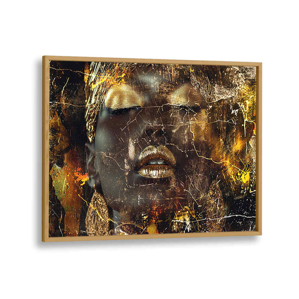 WOMAN ART ILLUSTRATION III , AFRICAN ART PAINTINGS