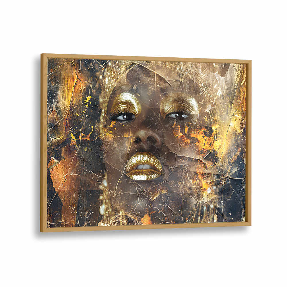 WOMAN ART ILLUSTRATION IV , AFRICAN ART PAINTINGS