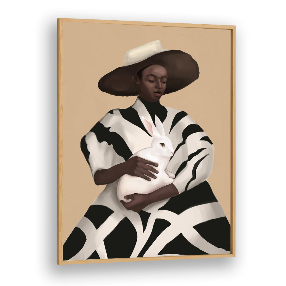 WOMAN IN STRIPES, SURREAL ART PRINTS