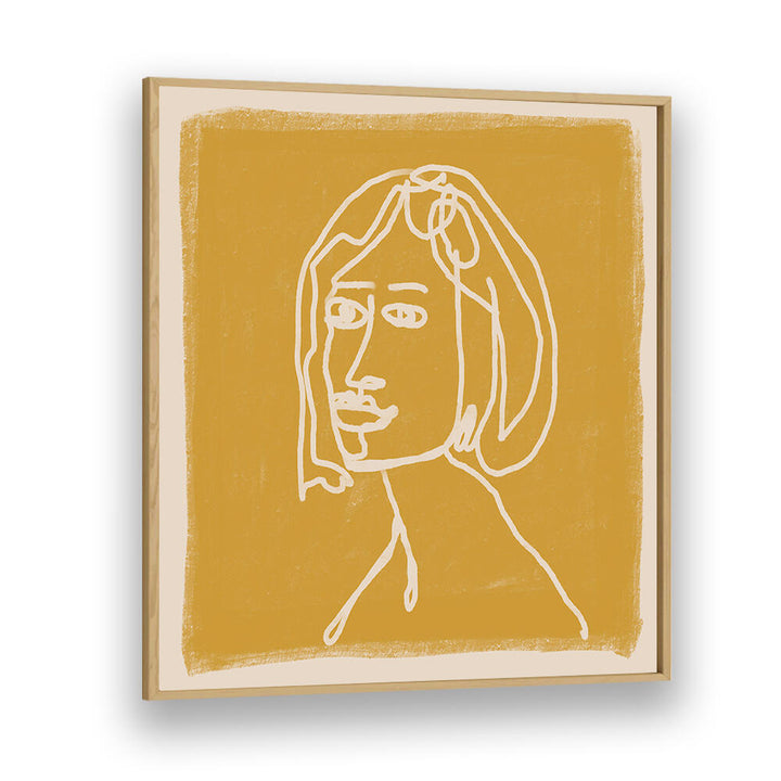 WOMAN IN GOLDS , LINE ART PAINTINGS
