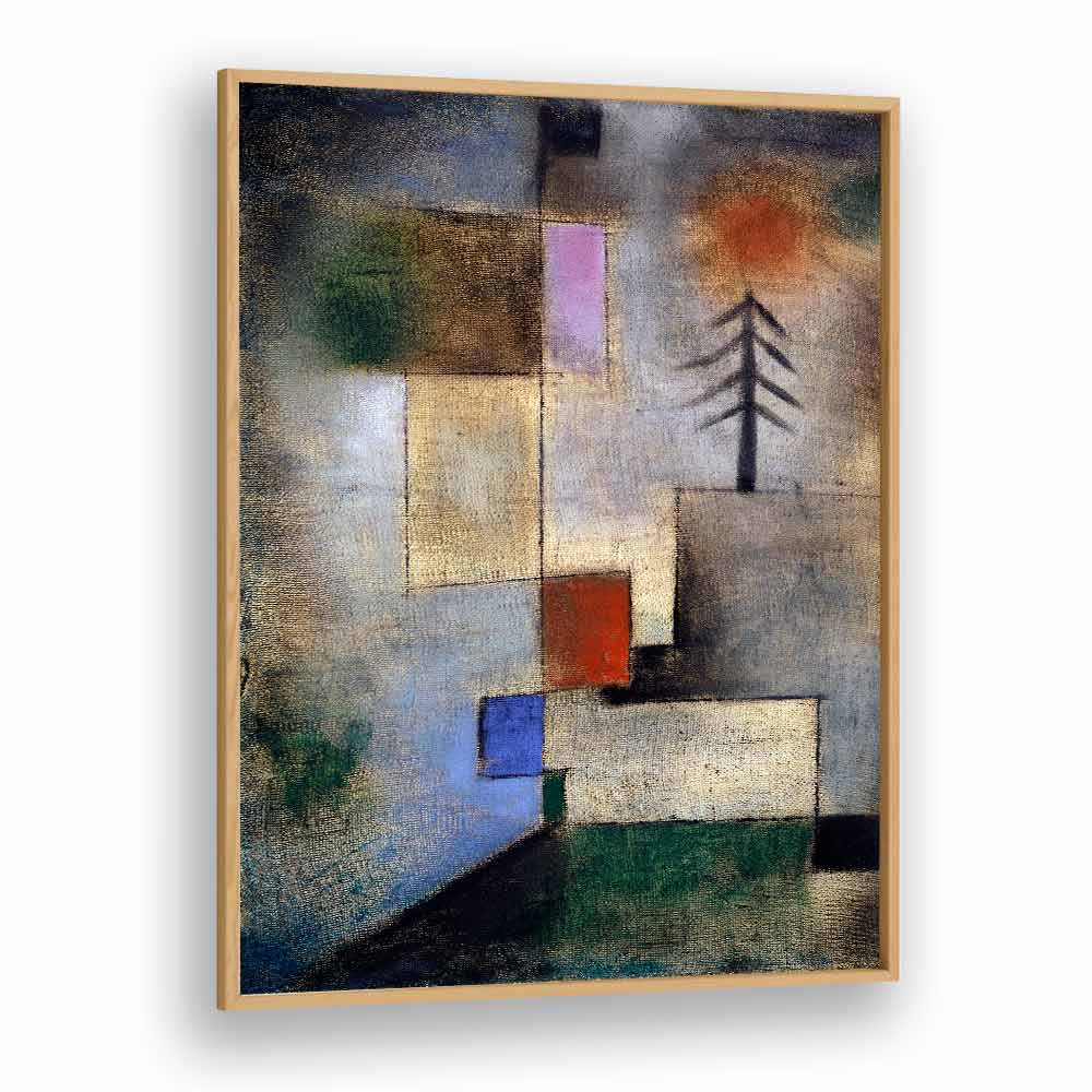 SMALL FIR PICTURE (1922) BY PAUL KLEE, PAUL KLEE PAINTINGS