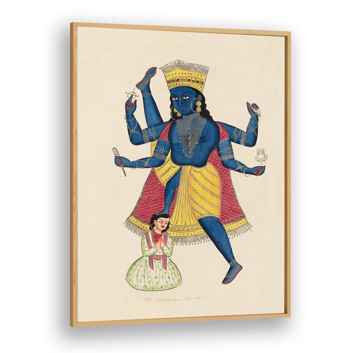 VISHNU AS VAMANA , INDIAN ART PAINTINGS