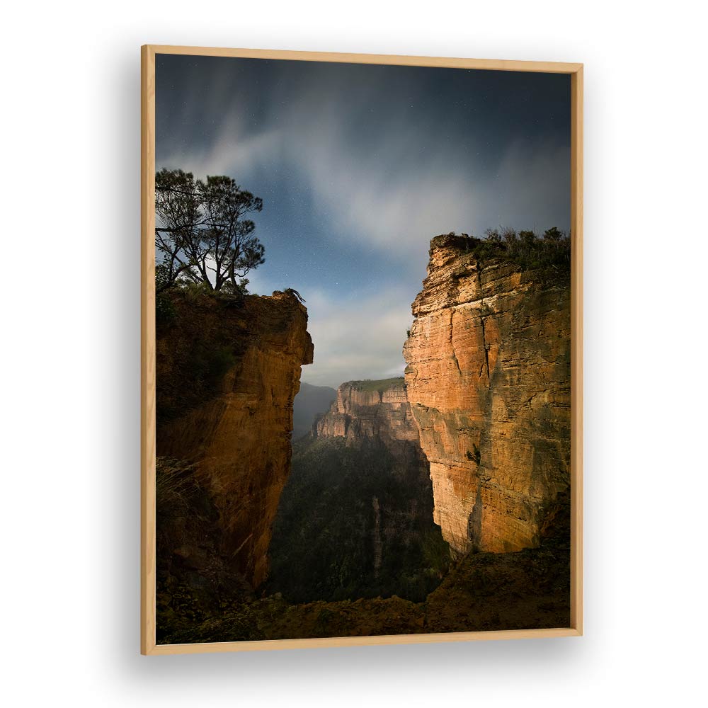 MOONLIGHT OVER BLUE MOUNTAINS BY YAN ZHANG , LANDSCAPE PHOTO PRINTS