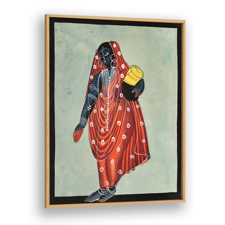 VISHNU IN FEMALE FORM OF MOHINI (1890) , INDIAN ART PAINTINGS