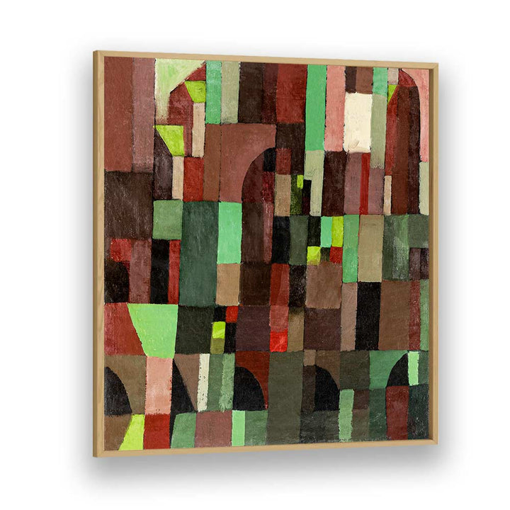 RED AND GREEN ARCHITECTURE (1922) BY PAUL KLEE, PAUL KLEE PAINTINGS