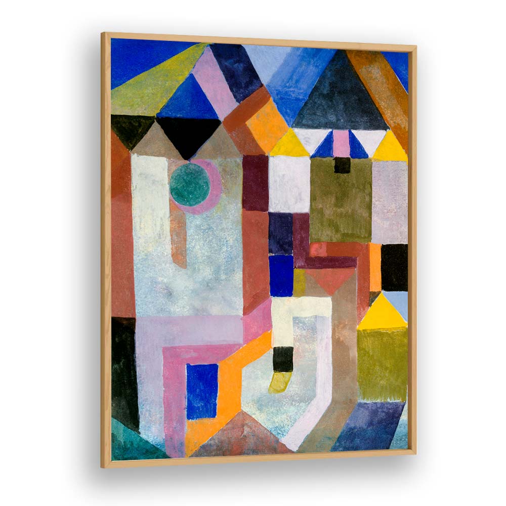 COLORFUL ARCHITECTURE (1917) BY PAUL KLEE, PAUL KLEE PAINTINGS, ARTWORKS BY PAUL KLEE