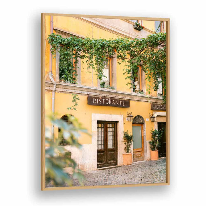 Charming Ristorante Trastevere Rome, photography prints showcase the beauty of this iconic dining spot.