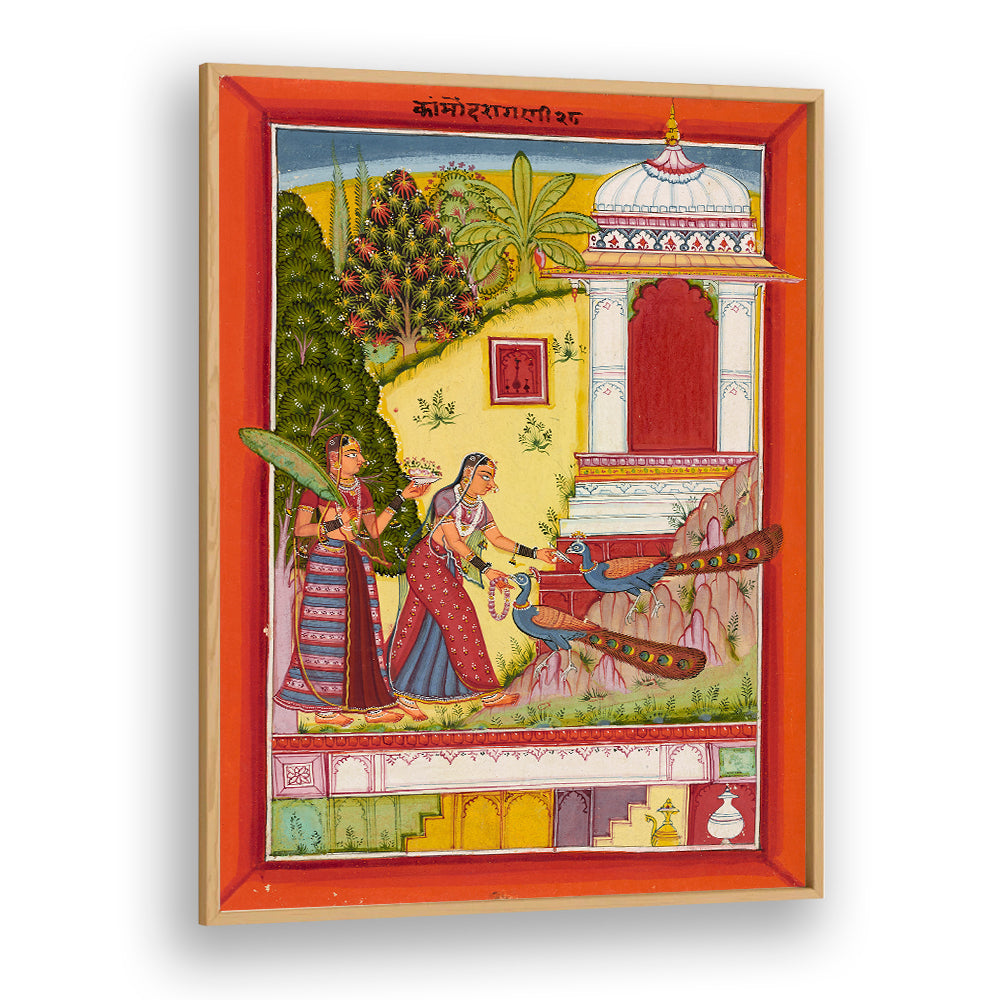 KAMOD RAGINI , INDIAN ART PAINTINGS