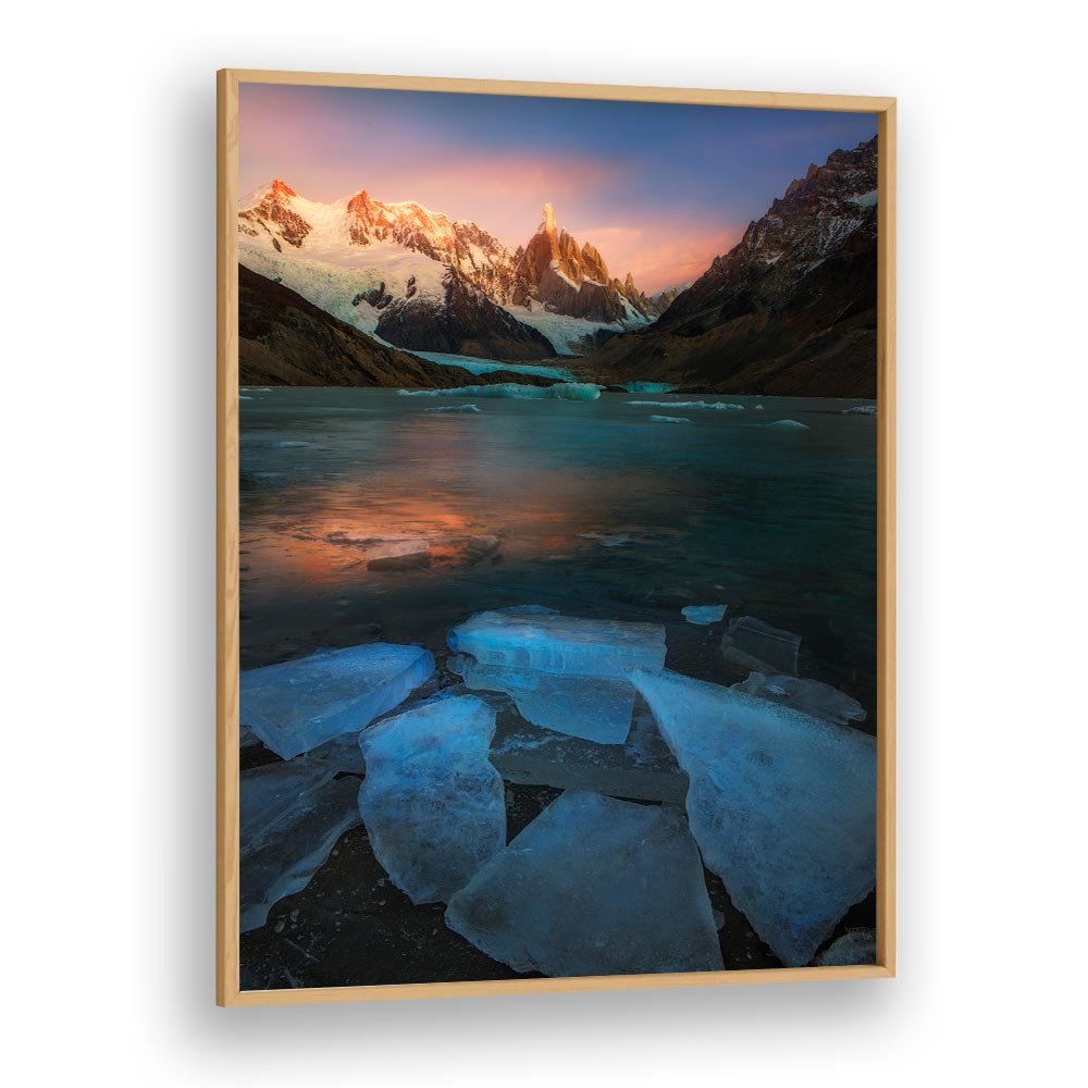 A FROZEN MORNING - LAGUNA TORRE BY YAN ZHANG , LANDSCAPE PHOTO PRINTS