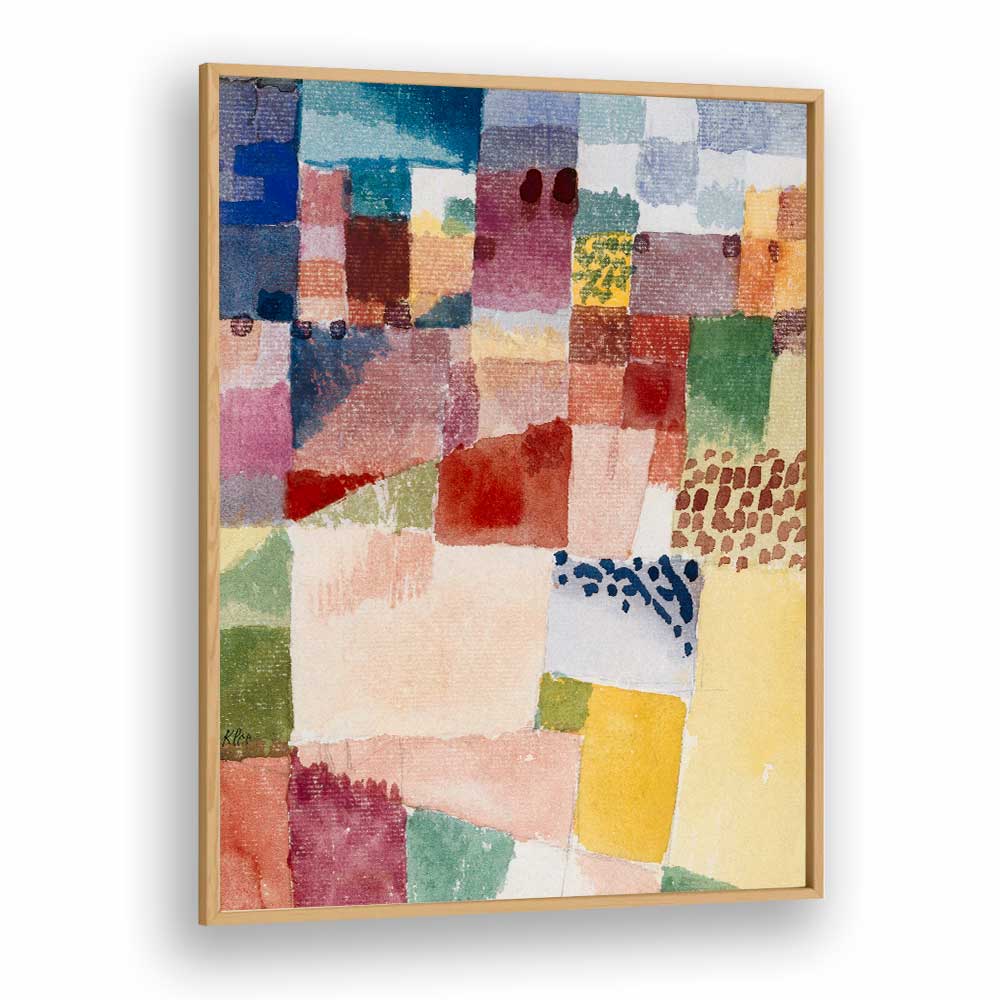 MOTIF FROM HAMMAMET (1914) BY PAUL KLEE, PAUL KLEE PAINTINGS