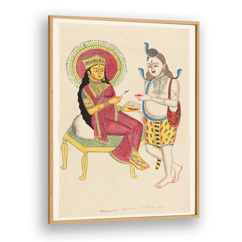 ARDHANARI , INDIAN ART PAINTINGS