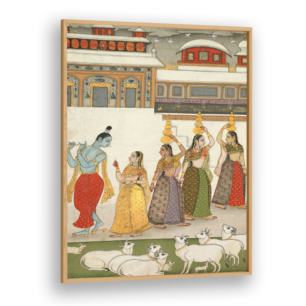 KRISHNA , INDIAN ART PAINTINGS