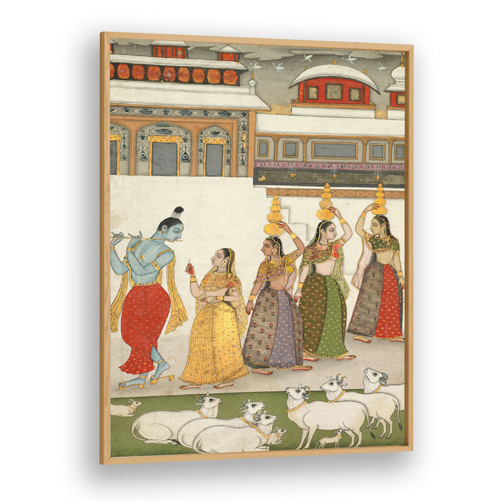 KRISHNA , INDIAN ART PAINTINGS