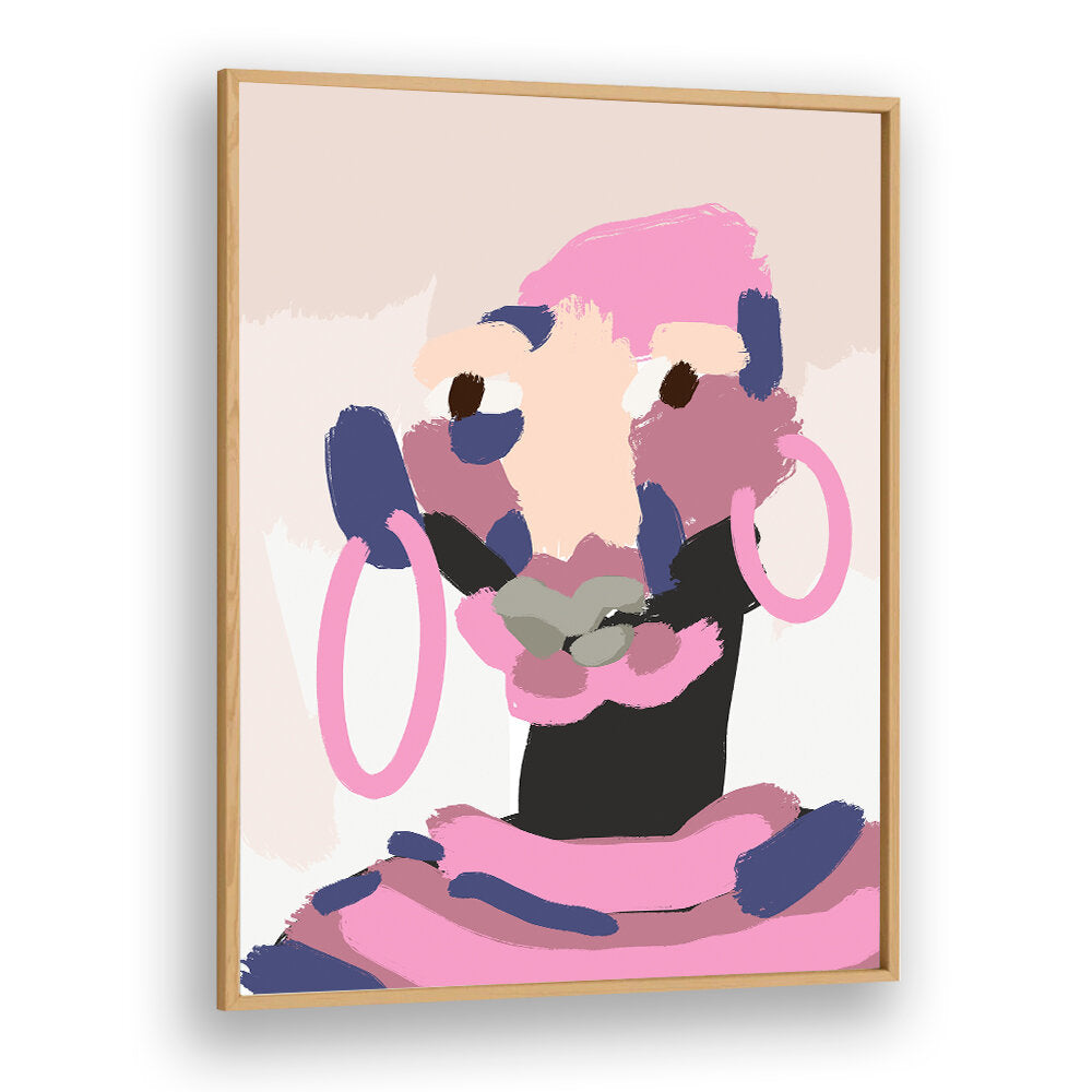 ABSTRACT PINK ELEGANCE , PORTRAITS & FIGURATIVE ILLUSTRATIONS