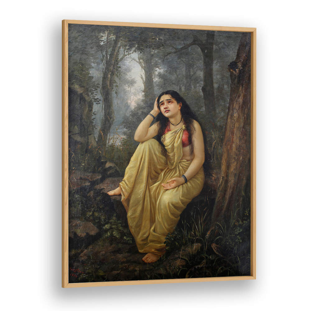 DAMAYANTI_VANAVASA , INDIAN ART PAINTINGS