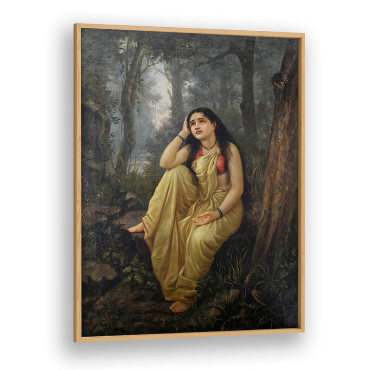 DAMAYANTI_VANAVASA , INDIAN ART PAINTINGS