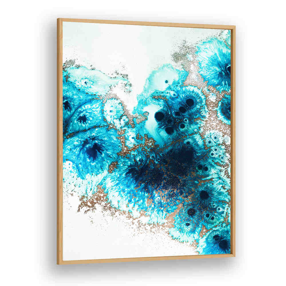 Vibrant AQUA AURORA II, ABSTRACT PAINTINGS featuring bold colors and intricate patterns, perfect for any creative space.