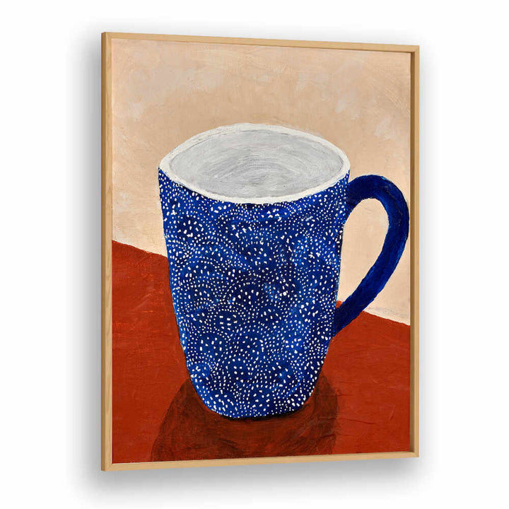 Charming blue mug art for a cozy vibe, perfect for COFFEE TIME, KITCHEN POSTERS lovers. Transform your space!