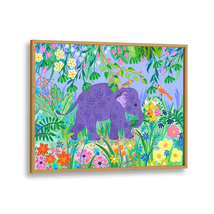 BLUE ELELPHANT , ANIMAL PAINTINGS