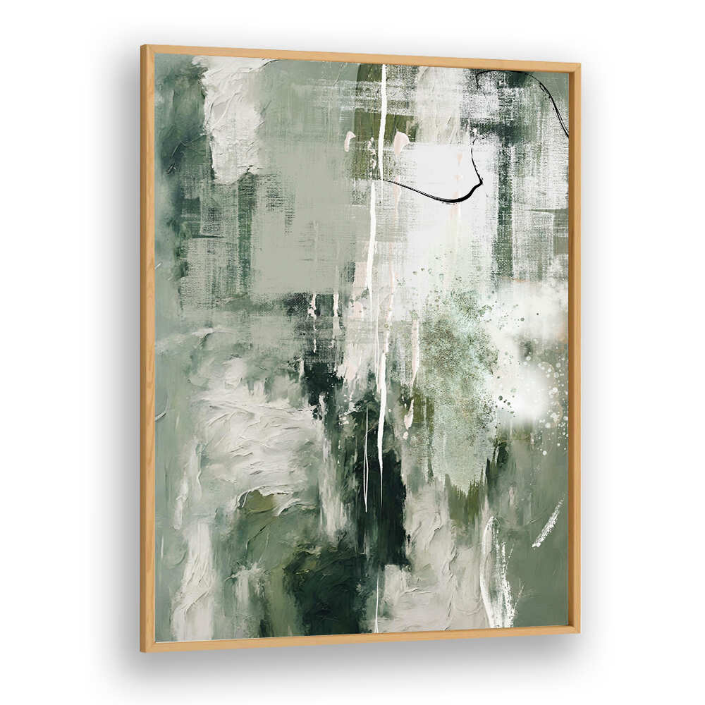 CANVAS GREENS III , ABSTRACT PAINTINGS