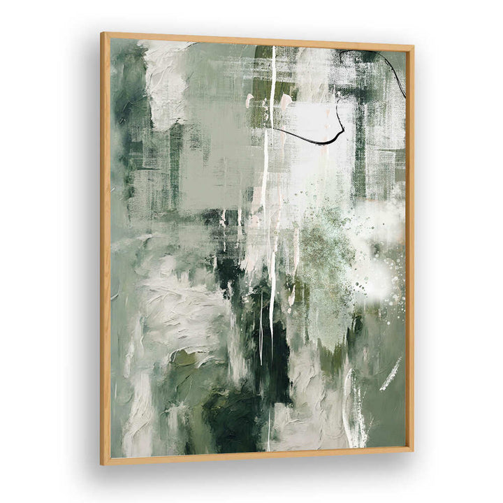 CANVAS GREENS III , ABSTRACT PAINTINGS