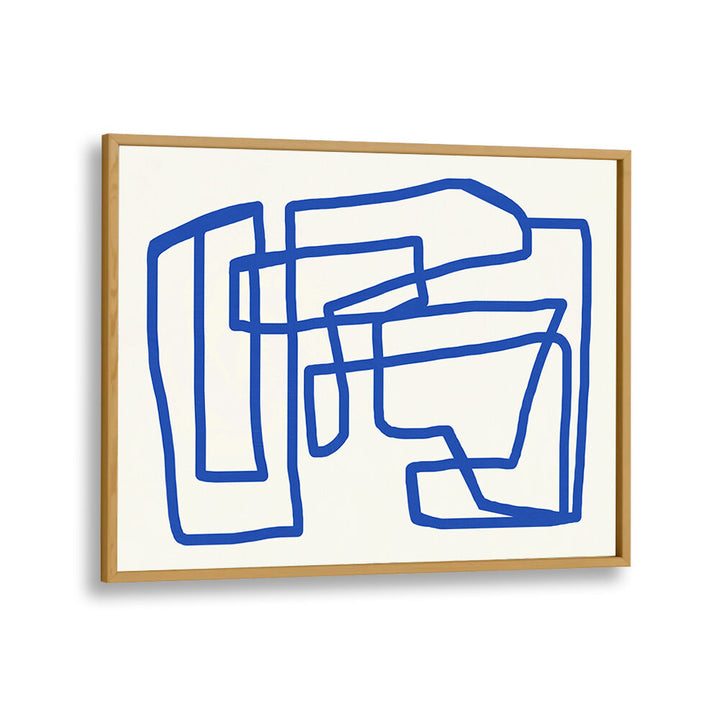 LINE ART IN COBALT BLUE