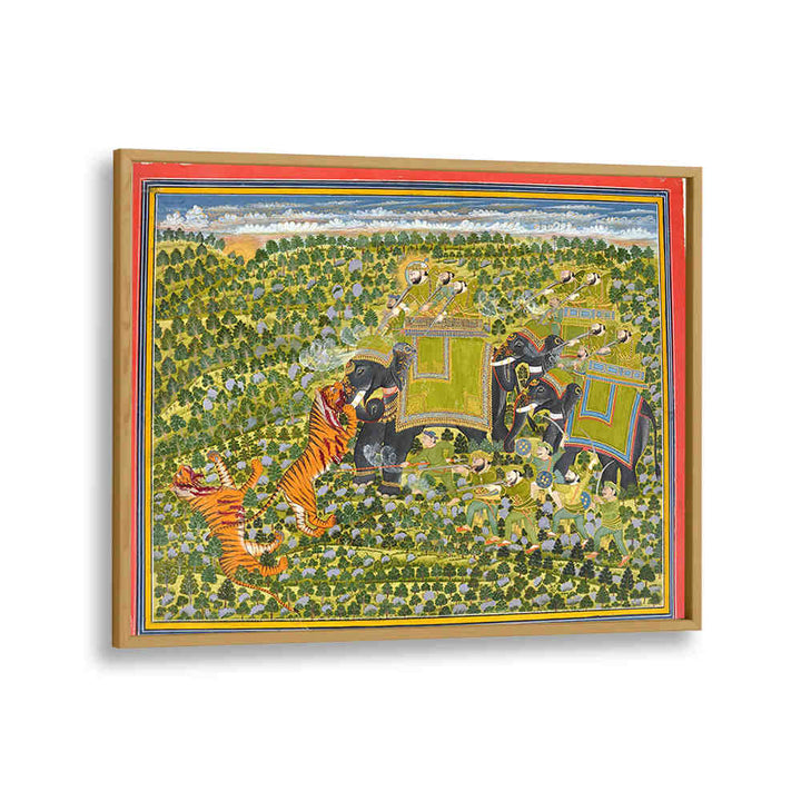 THE ROYAL HUNT , INDIAN ART PAINTINGS