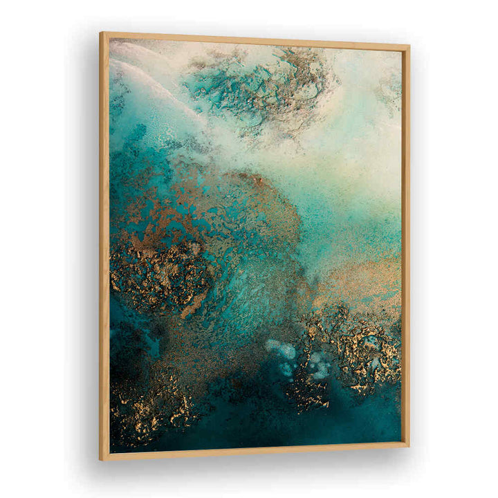 Stunning Abstract Reef Shimmer acrylic painting, showcasing vibrant colors and fluid shapes for your space. Abstract paintings.