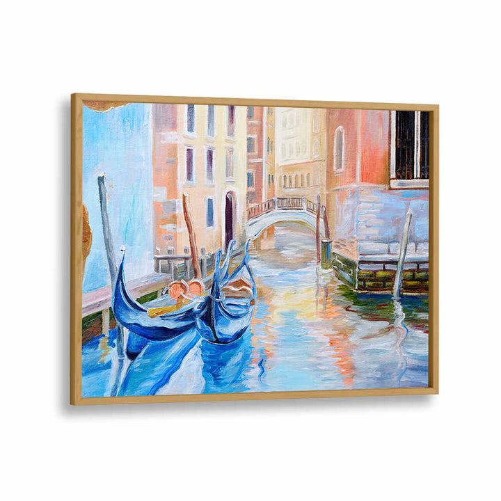 CANALSIDE MEMORIES II , VINTAGE EUROPEAN PAINTINGS