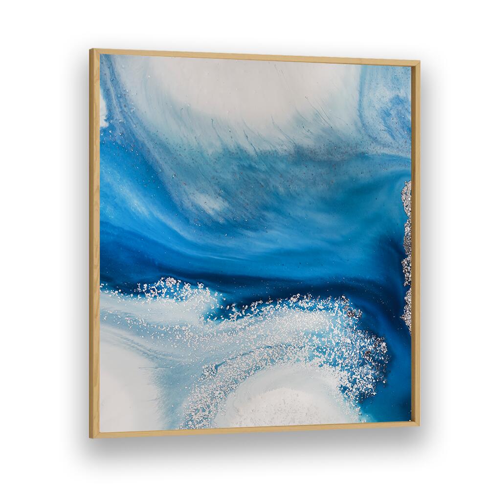 Explore the beauty of SHALLOW SEAS, ABSTRACT PAINTINGS, featuring vibrant blues and creative forms for stunning decor.