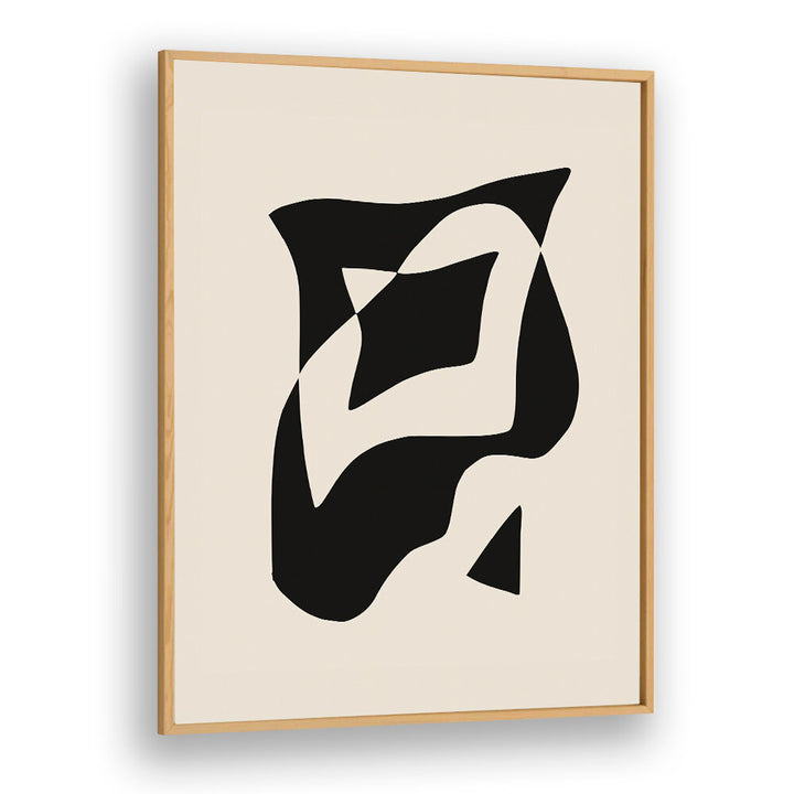 BOLD BLACK AND WHITE GEOMETRIC COMPOSITION