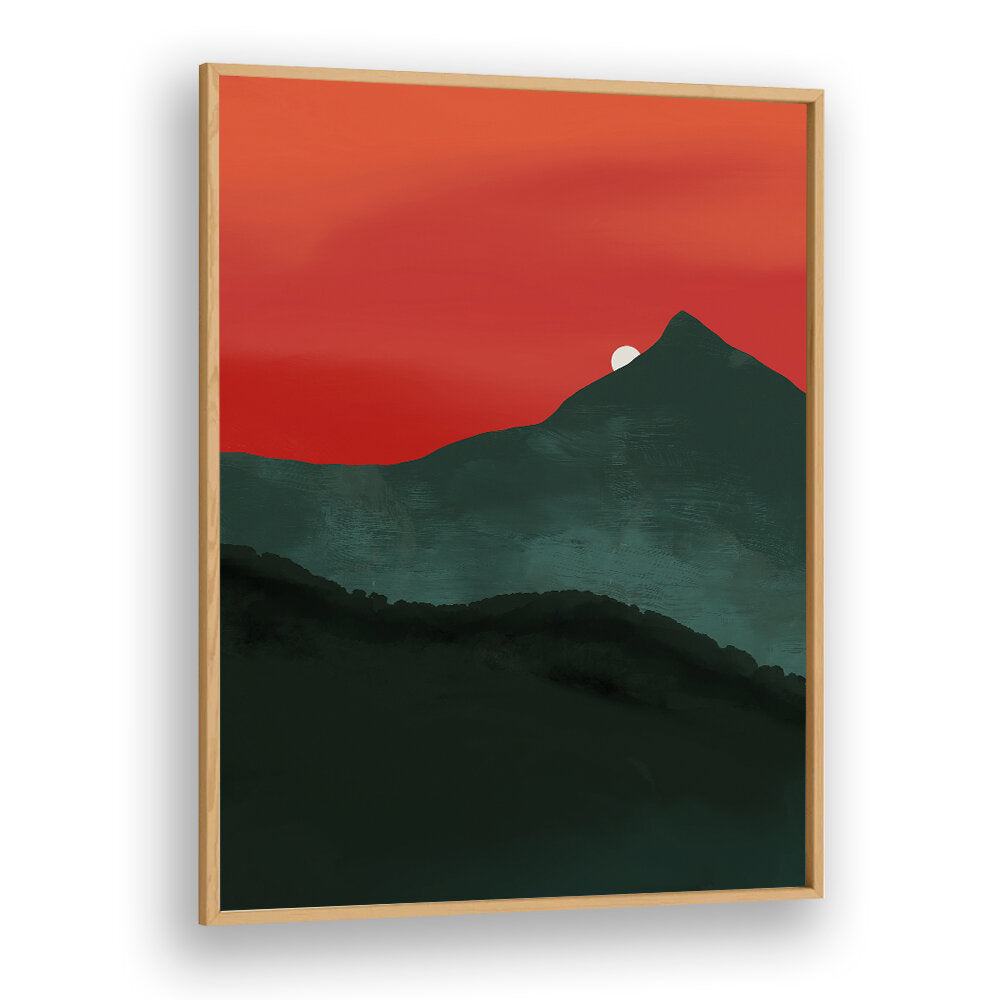 CRIMSON PEAK SUNRISE , LANDSCAPE PAINTINGS