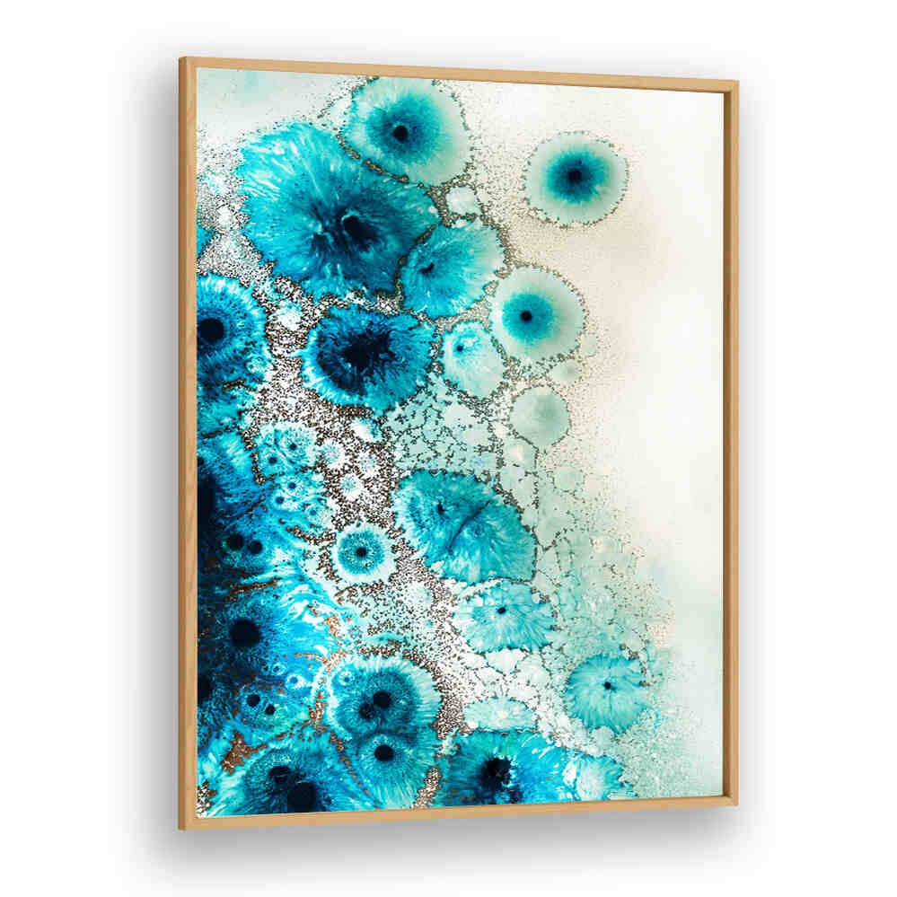 Vibrant AQUA AURORA III, ABSTRACT PAINTINGS, showcasing mesmerizing patterns and colors for a stunning decor.