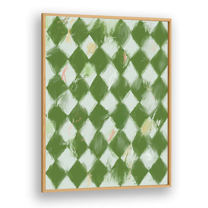 VERDANT DIAMONDS , GEOMETRIC ART PRINTS