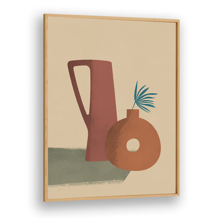 EARTH CLAY VASE , BOHO ART PAINTINGS