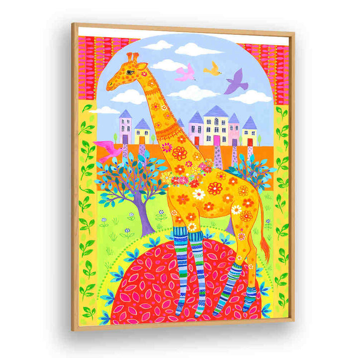 GIRAFFE IN LEG WARMERS , KIDS ROOM PAINTINGS
