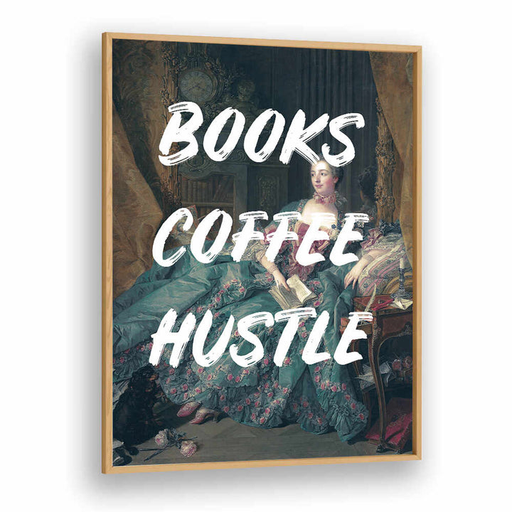 BOOKS COFFEE WHITE , ALTERED ART PRINTS
