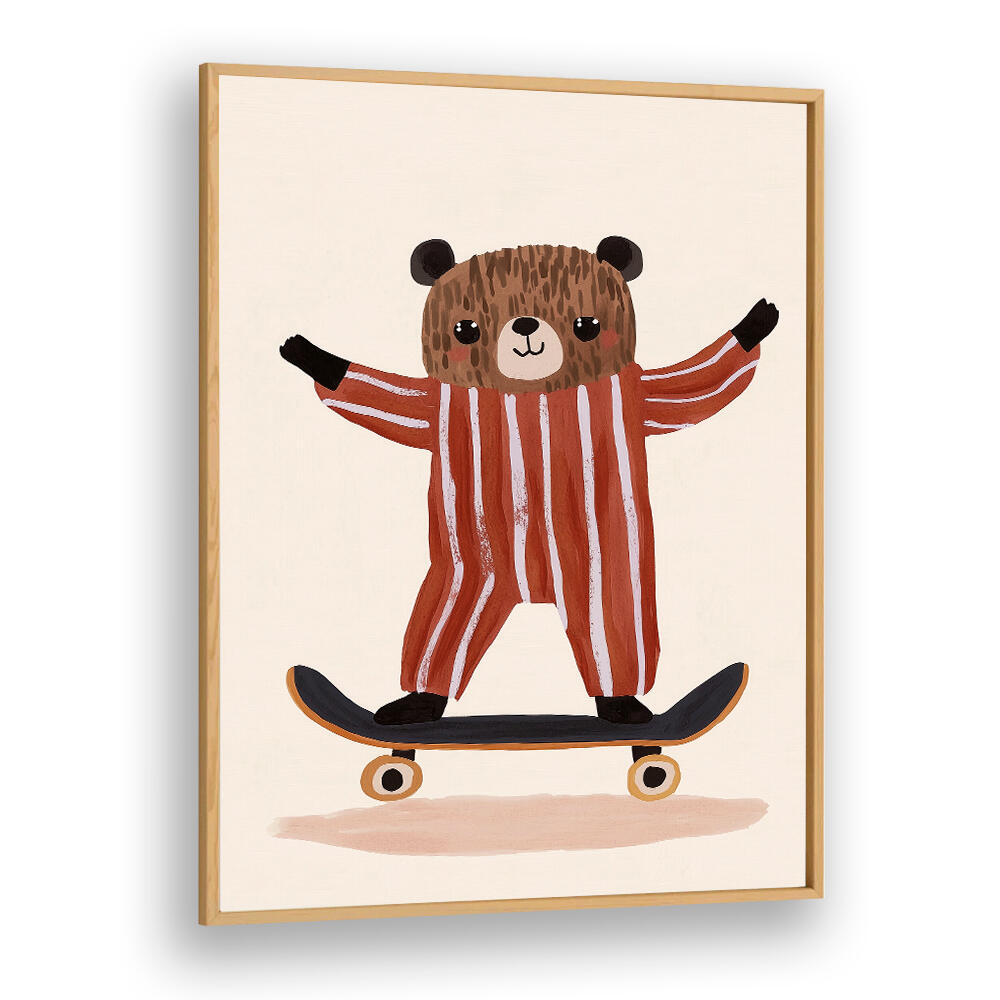 SKATER BEAR JOY , KIDS ROOM PAINTINGS