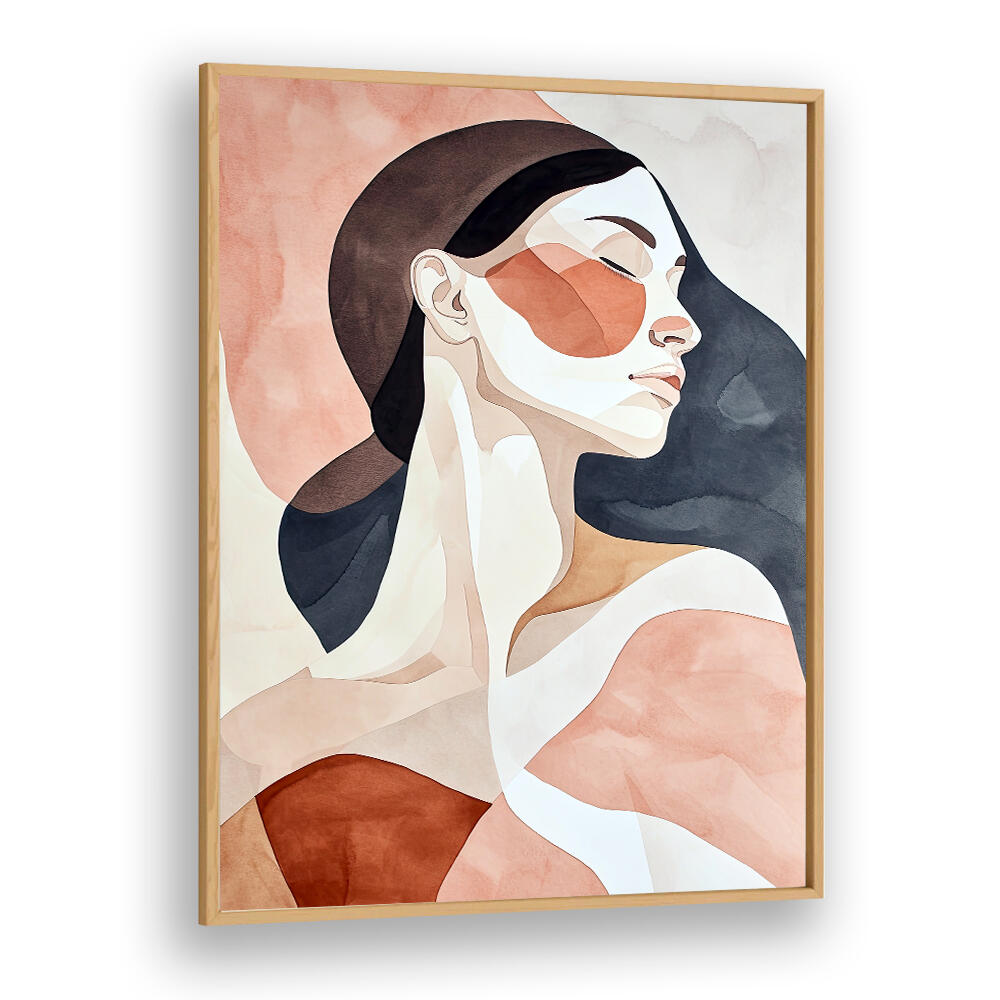 WOMAN WATERCOLOR DIGITAL PAINTING II , PORTRAITS & FIGURATIVE ILLUSTRATIONS