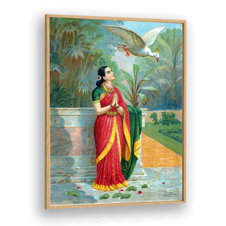 HAUNSA DAMAYANTI SANWADA , INDIAN ART PAINTINGS