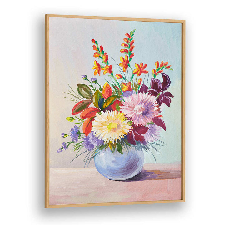 POTTED GARDEN , VINTAGE EUROPEAN PAINTINGS