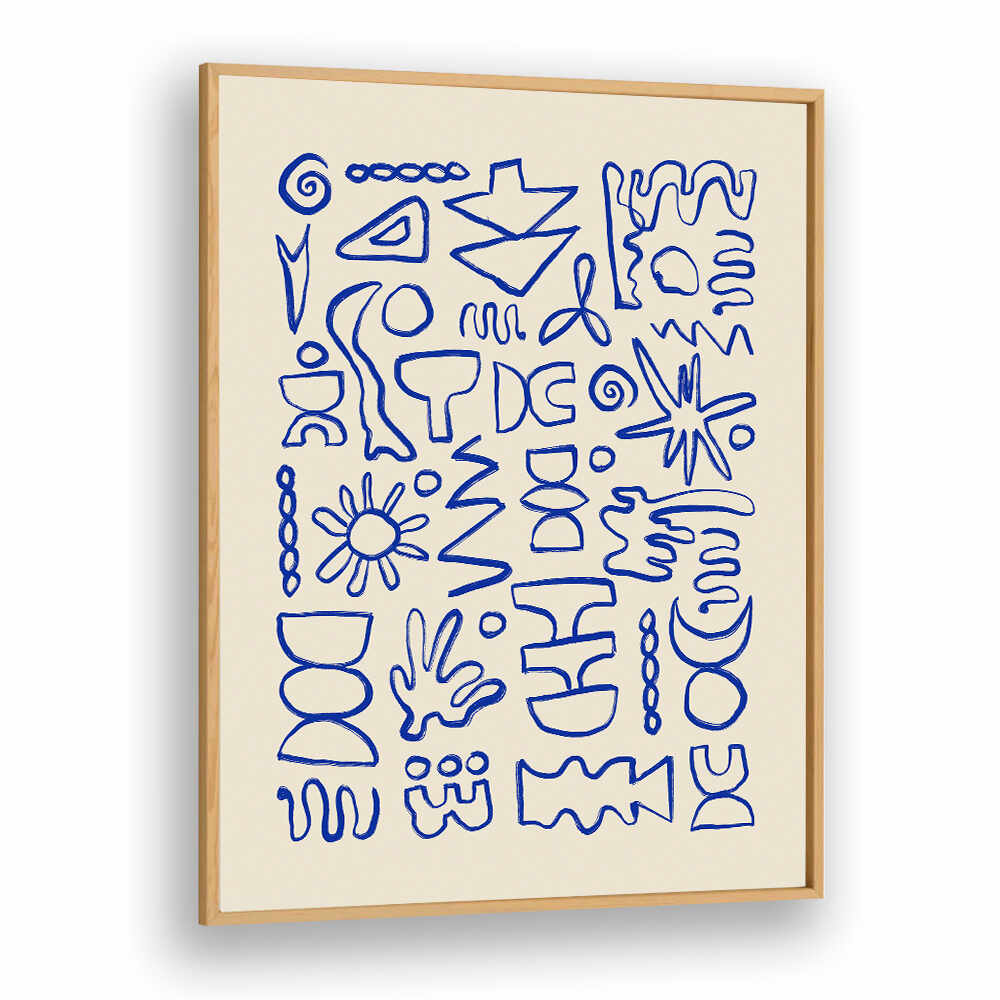 BLUE DOODLES , DOODLE ART PAINTINGS