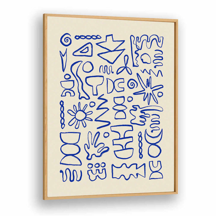 BLUE DOODLES , DOODLE ART PAINTINGS