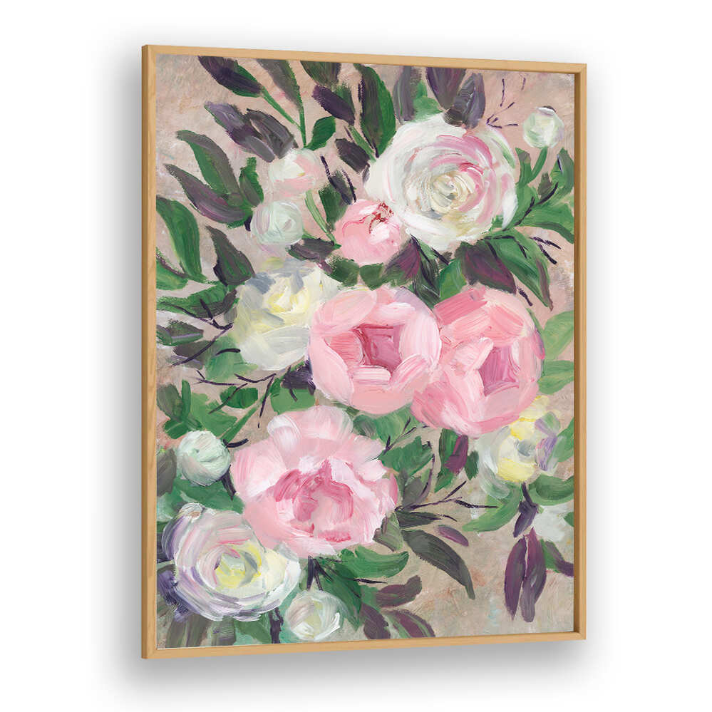 ZOYE PAINTERLY BOUQUET , FLORAL FLOWER PAINTINGS